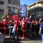 بابا نويل اليوم في مدينة رام الله