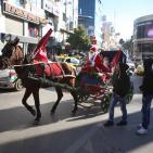 بابا نويل اليوم في مدينة رام الله