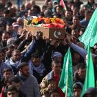 تشييع جثمان الشهيدة مهدية حماد في بلدة سلواد قرب رام الله