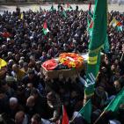 تشييع جثمان الشهيدة مهدية حماد في بلدة سلواد قرب رام الله