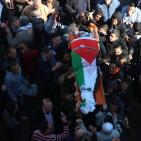 تشييع جثمان الشهيد ماهر الجابي في مدينة نابلس