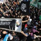 تشييع جثماني الشهيدين اسحاق بدران وأحمد القنيبي في كفر عقب شمال القدس المحتلة