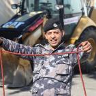 نادي جبل النار يزور مركز الدفاع المدني في مخيم بلاطة شرقي نابلس