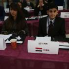 طلبة فلسطين يتقمصون دور الساسة في أكبر قضايا العالم