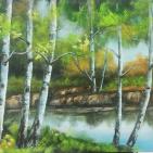 الفنان  محمد الشريف  يجهز لمعرض رسوماته  التشكيليه