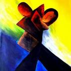 الفنان  محمد الشريف  يجهز لمعرض رسوماته  التشكيليه