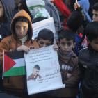 صور:عيد ميلاد الأسير الطفل أحمد مناصرة في مخيم الدهيشة