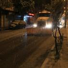 الثلوج في الخليل