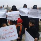 خانيونس: نازحو الزنة يتظاهرون للمطالبة باعمار بيوتهم ووقف معاناتهم