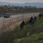 مواجهات قرب سجن عوفر غربي رام الله تضامننا مع الاسرى