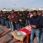 تشييع جثمان الشهيد إبراهيم علان في قرية بيت عور التحتا