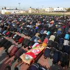 تشييع جثمان الشهيد إبراهيم علان في قرية بيت عور التحتا