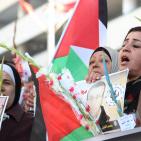 وقفة تضامنية في نابلس مع الأسير الصحفي محمد القيق