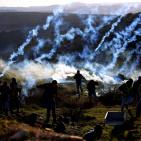 مواجهات قرب سجن عوفر غرب رام الله