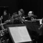 عرض الأوركسترا الوطنية الفلسطينية وأوركسترا المعهد الوطني للموسيقى في جامعة النجاح