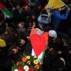 تشييع الشهيدين منصور الشوامرة، وعمر عمرو من بلدة القبيبة شمال غرب القدس