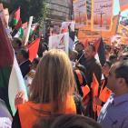 مسيره المقاطعة للبضائع الاسرائيليه في رام الله