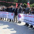 بالصور.. الشعبية بغزة تُقيم جنازة رمزية للشهيد نايف وتدعو للرد