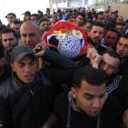 تشييع جثمان الشهيد إياد سجدية في مخيم قلنديا