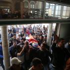 تشييع جثمان الشهيد إياد سجدية في مخيم قلنديا