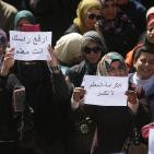 اعتصام المعلمين أمام مجلس الوزراء في رام الله