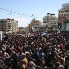 اعتصام المعلمين أمام مجلس الوزراء في رام الله