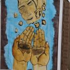 الفتى سلطان يصالح ذاته والمجتمع في رسوماته