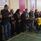 مباراة كرة السلة لذوي الاحتياجات الخاصة من الاعاقة الحركية بين فريقين من غزة والضفة في رام الله