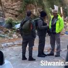 صور:قوات الاحتلال تعتدي على شابين وتهدم ملعبا وغرفة في سلوان