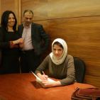 الروائية الكويتية بثينة العيسى في ضيافة متحف محمود درويش