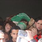 تشييع جثمان الشهيد براذعية في مخيم العروب بالخليل