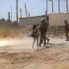 الاحتلال يقمع وقفة تضامنية مع الصحفي نزال امام معتقل عوفر