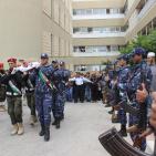 جنازة عسكرية للشهيد عبد الفتاح الشريف بالخليل