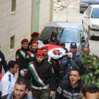 جنازة عسكرية للشهيد عبد الفتاح الشريف بالخليل