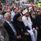 إنارة فانوس رمضان وسط رام الله