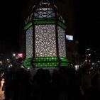 إنارة فانوس رمضان وسط رام الله