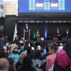 إنارة فانوس رمضان وسط رام الله