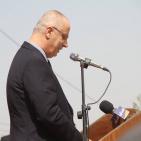 الصور: الحمد الله يضع حجر الأساس لمدرسة الشهداء في قرية بيت وزن- نابلس