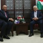 الرئيس محمود عباس يستقبل وزير الخارجية المصري سامح شكري