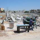 الاحتلال يهدم 10 منازل في قرية قلنديا شمال القدس