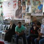 الخيمة التضامنية مع الأسير بلال كايد في دوار الشهداء بنابلس