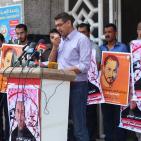 غزة: وقفات تضامنية مع الأسرى المضربين عن الطعام