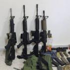 بالصور: الأجهزة الأمنية تضبط كميات من الأسلحة والذخائر في نابلس