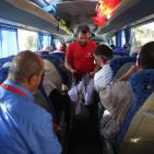 مغادرة حجاج الضفة الى الديار الحجازية عبر معبر الكرامة