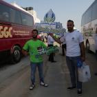 مغادرة حجاج الضفة الى الديار الحجازية عبر معبر الكرامة