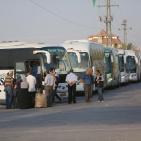 صور لمغادرة الدفعة الثالثة من الحجاج عبر معبر الكرامة