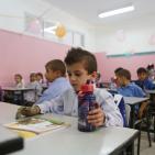 الطفل أحمد دوابشة في أول أيام الدراسة، وهو الناجي الوحيد من المحرقة التي استهدفت عائلته من قبل المستوطنين