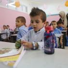 الطفل أحمد دوابشة في أول أيام الدراسة، وهو الناجي الوحيد من المحرقة التي استهدفت عائلته من قبل المستوطنين