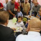 الطفل أحمد دوابشة في أول أيام الدراسة، وهو الناجي الوحيد من المحرقة التي استهدفت عائلته من قبل المستوطنين