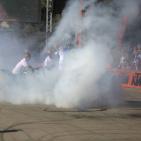 سائق الدرجات النارية الشهير باجروس ينظم عرضا استعراضيا في رام الله